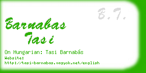 barnabas tasi business card